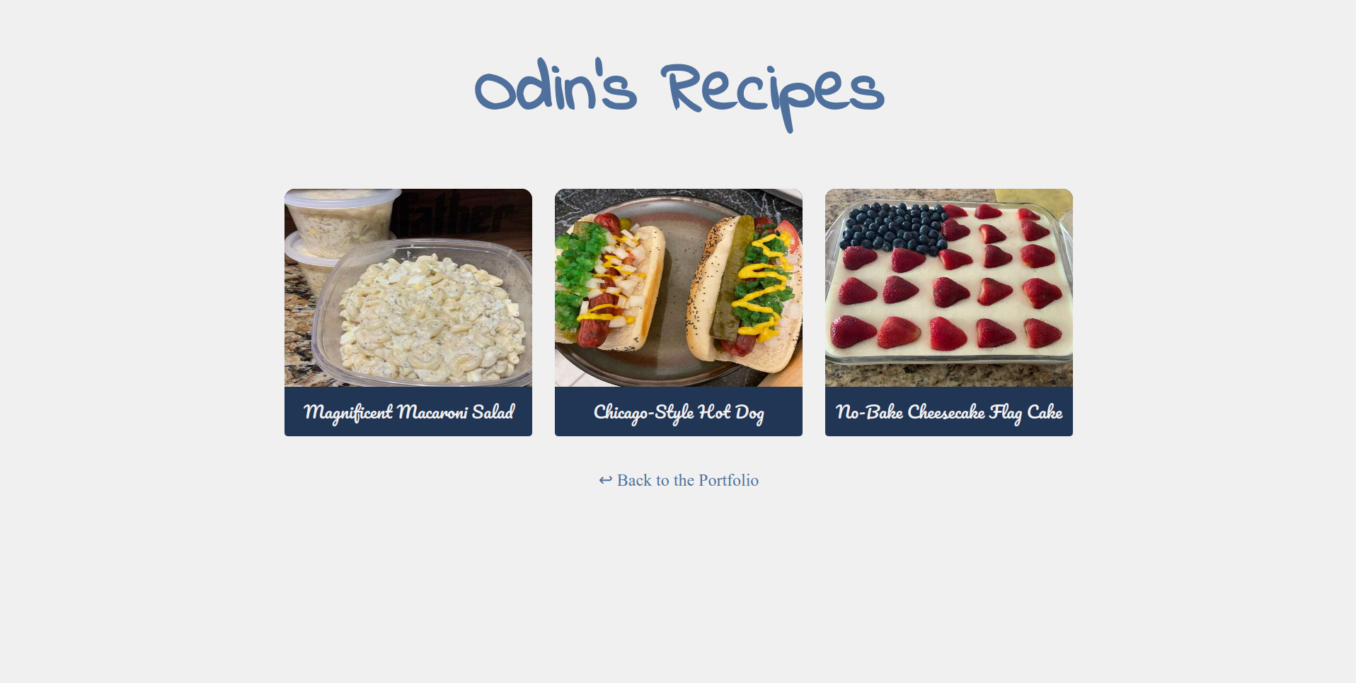 Odin's Recipes Preview